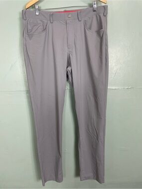 Redvanly Kent Pull On Pants Gray Performance Golf Stretch Nylon Men XL